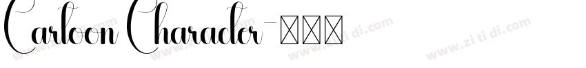 Cartoon Character字体转换